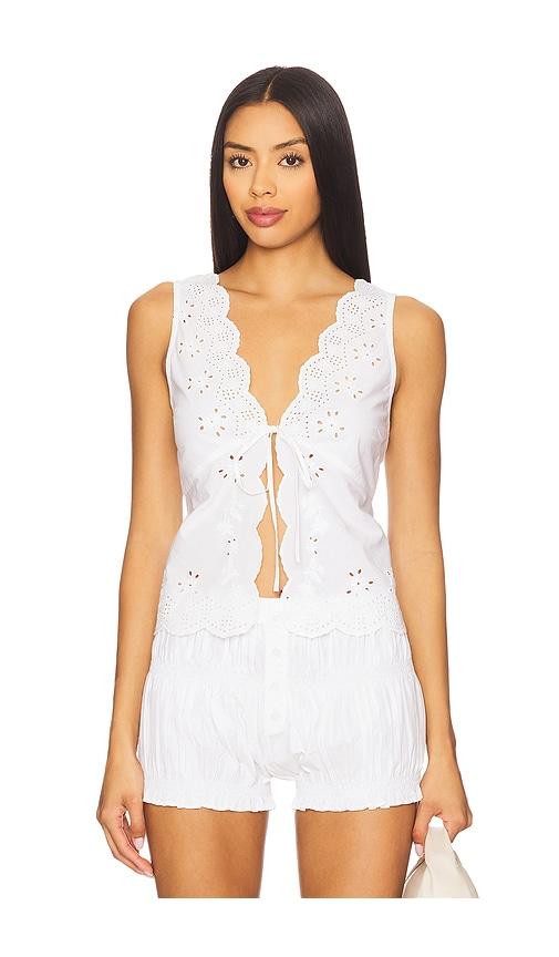tularosa tessia top in white. - size l (also in m, xl)