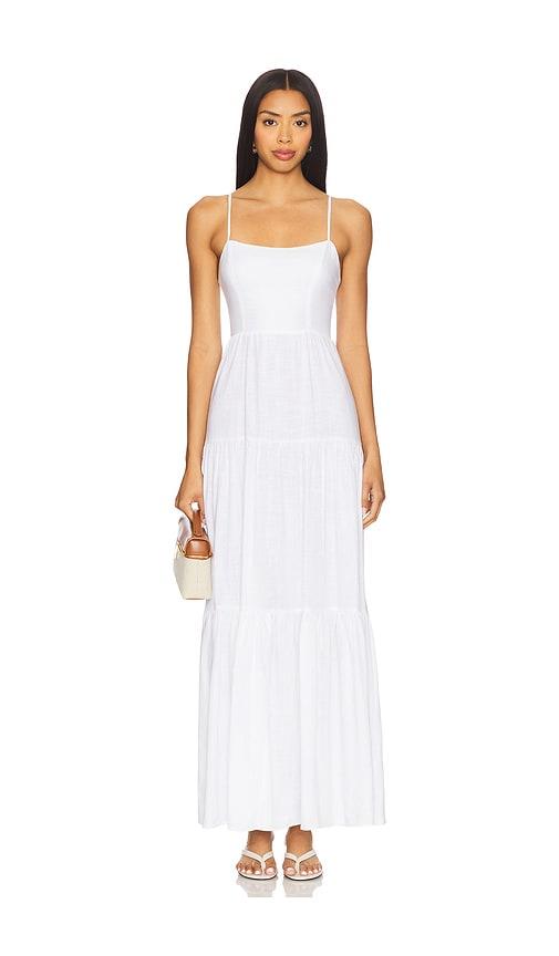 tularosa tilda maxi dress in white. - size l (also in m)