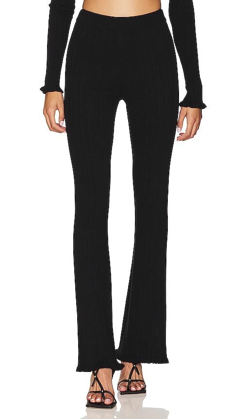 tularosa variegated rib pant in black. - size l (also in m, s, xs)