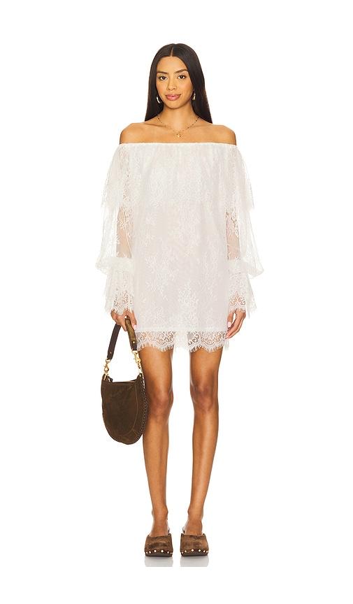 tularosa winona mini dress in white. - size s (also in xs)