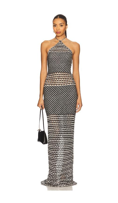 tularosa wisteria maxi dress in black. - size s (also in xs)