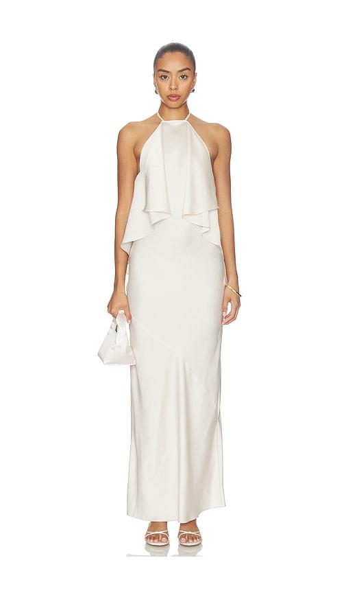 tularosa x emma rose lou gown in cream. - size m (also in xs, xxs, s, xl)