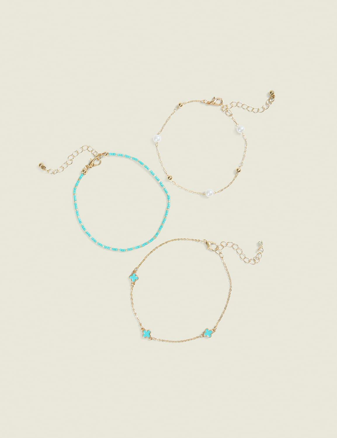 turquoise bracelet 3-pack