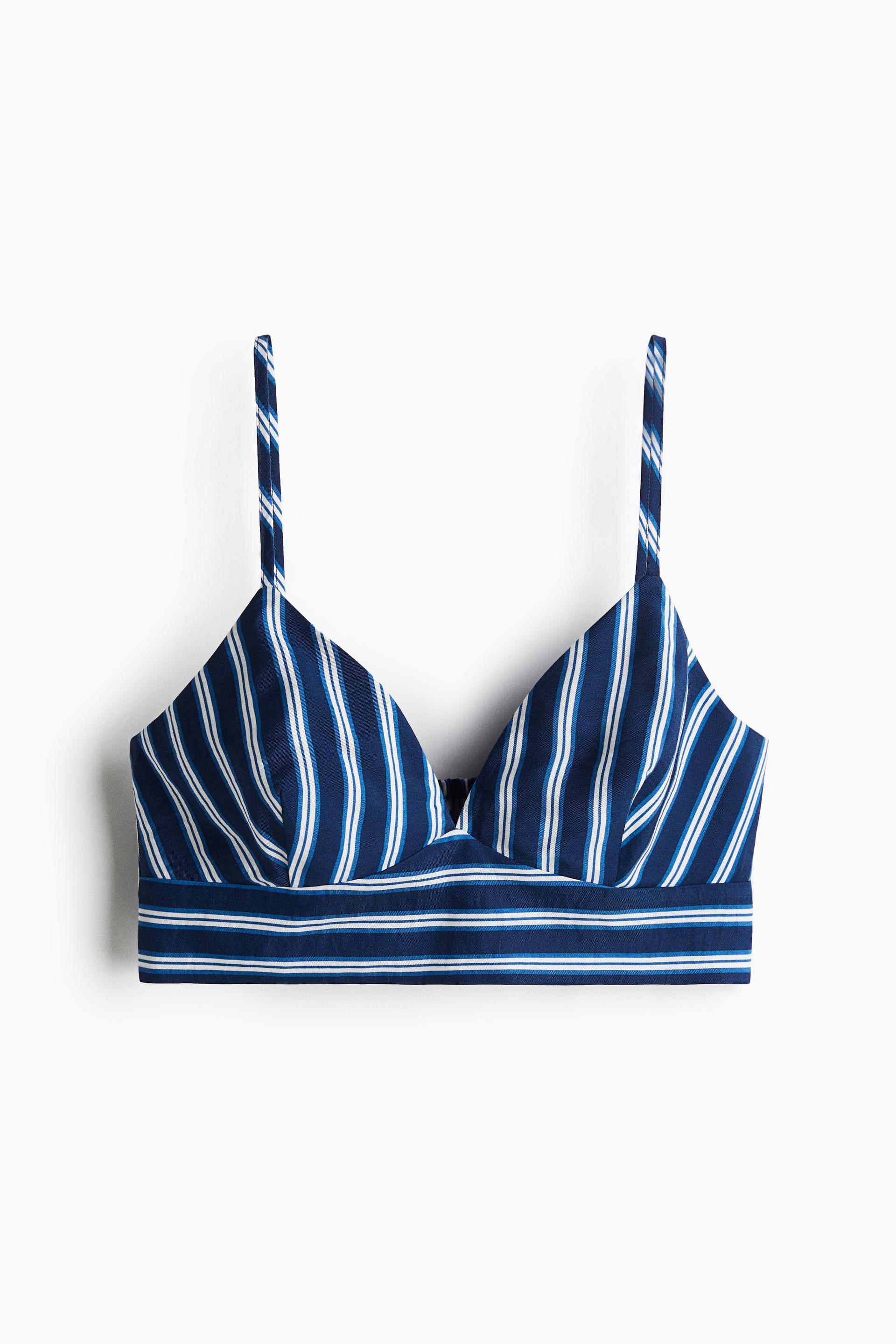 twill bralette top