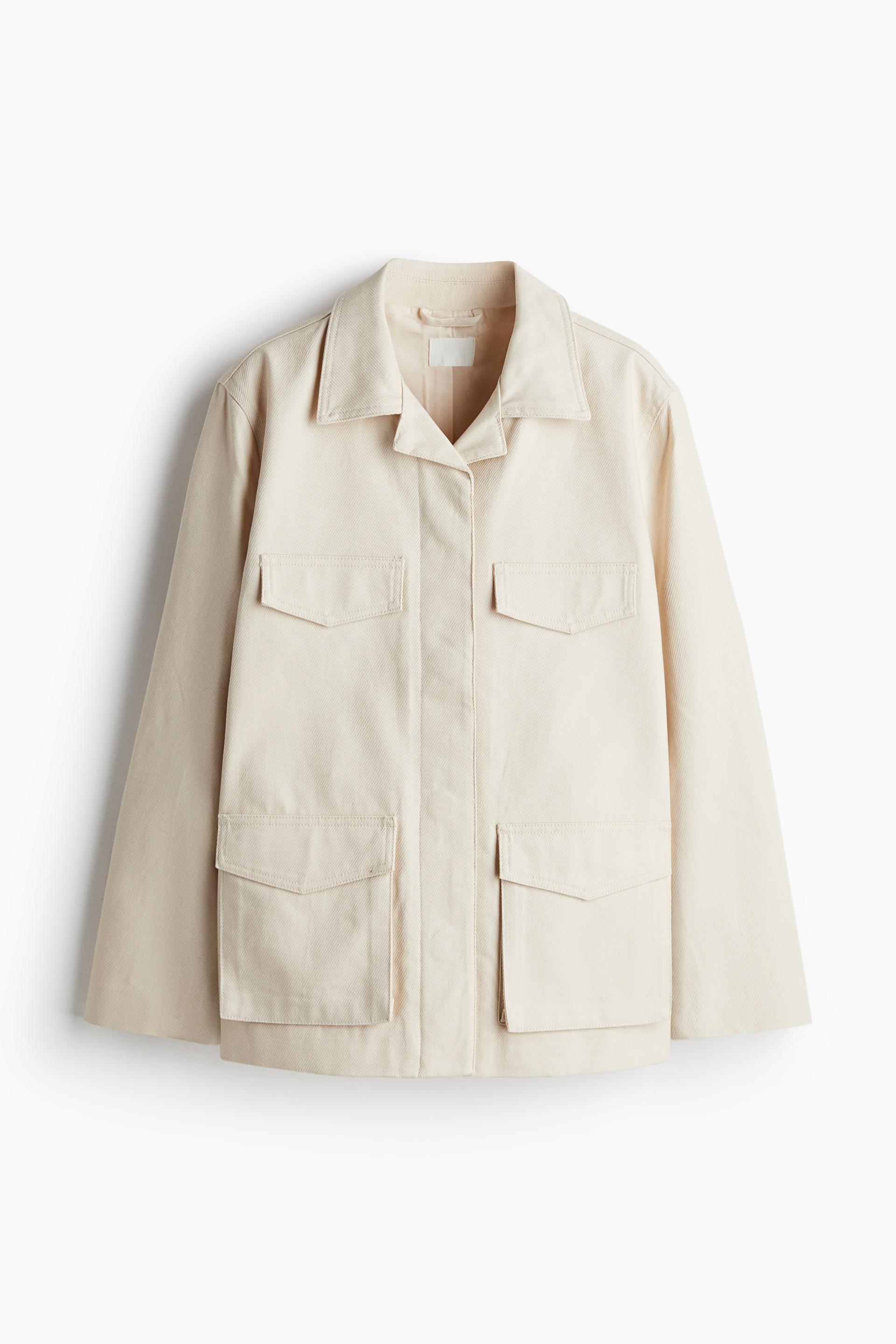 twill cargo jacket