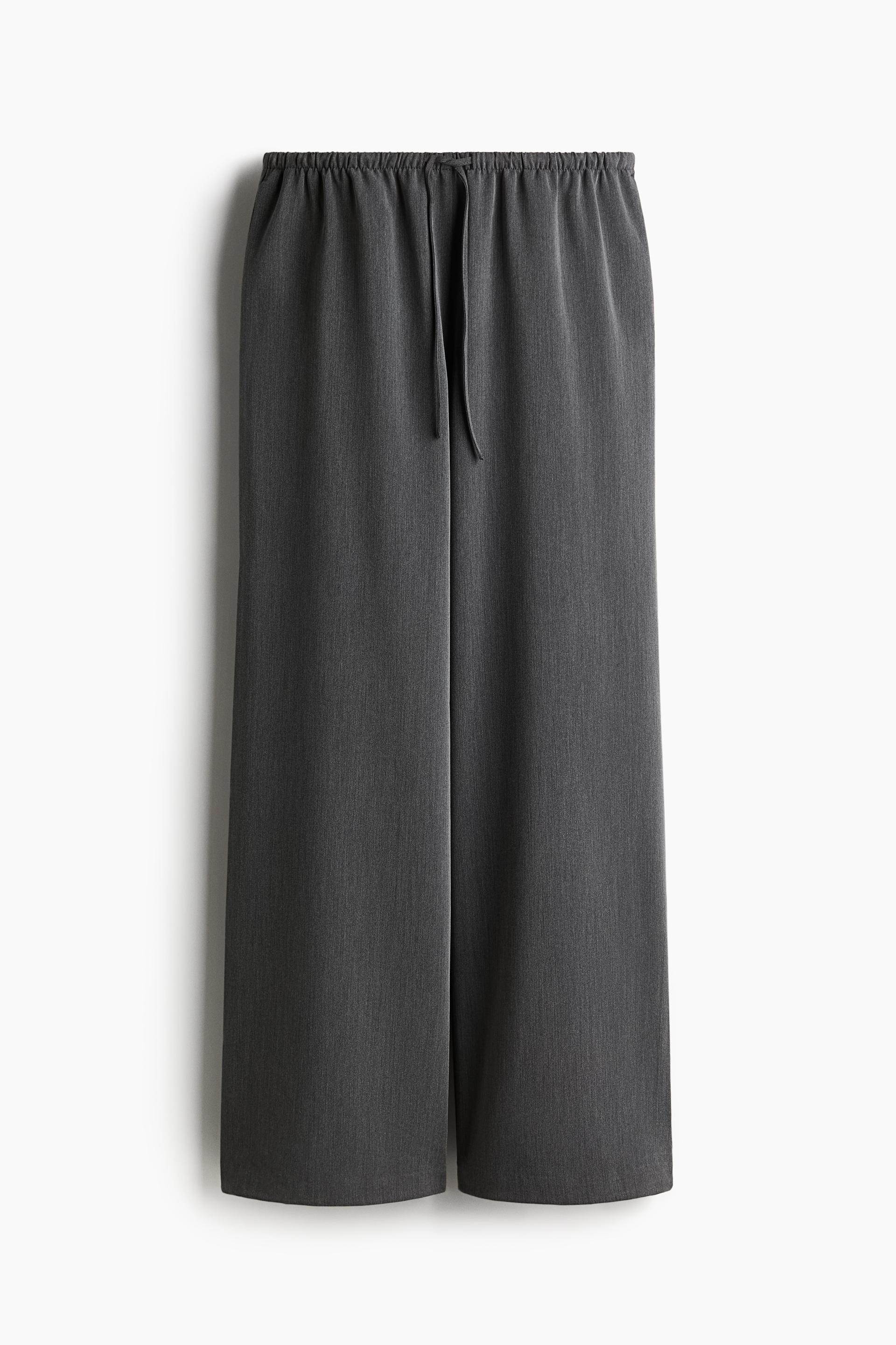 twill drawstring pants