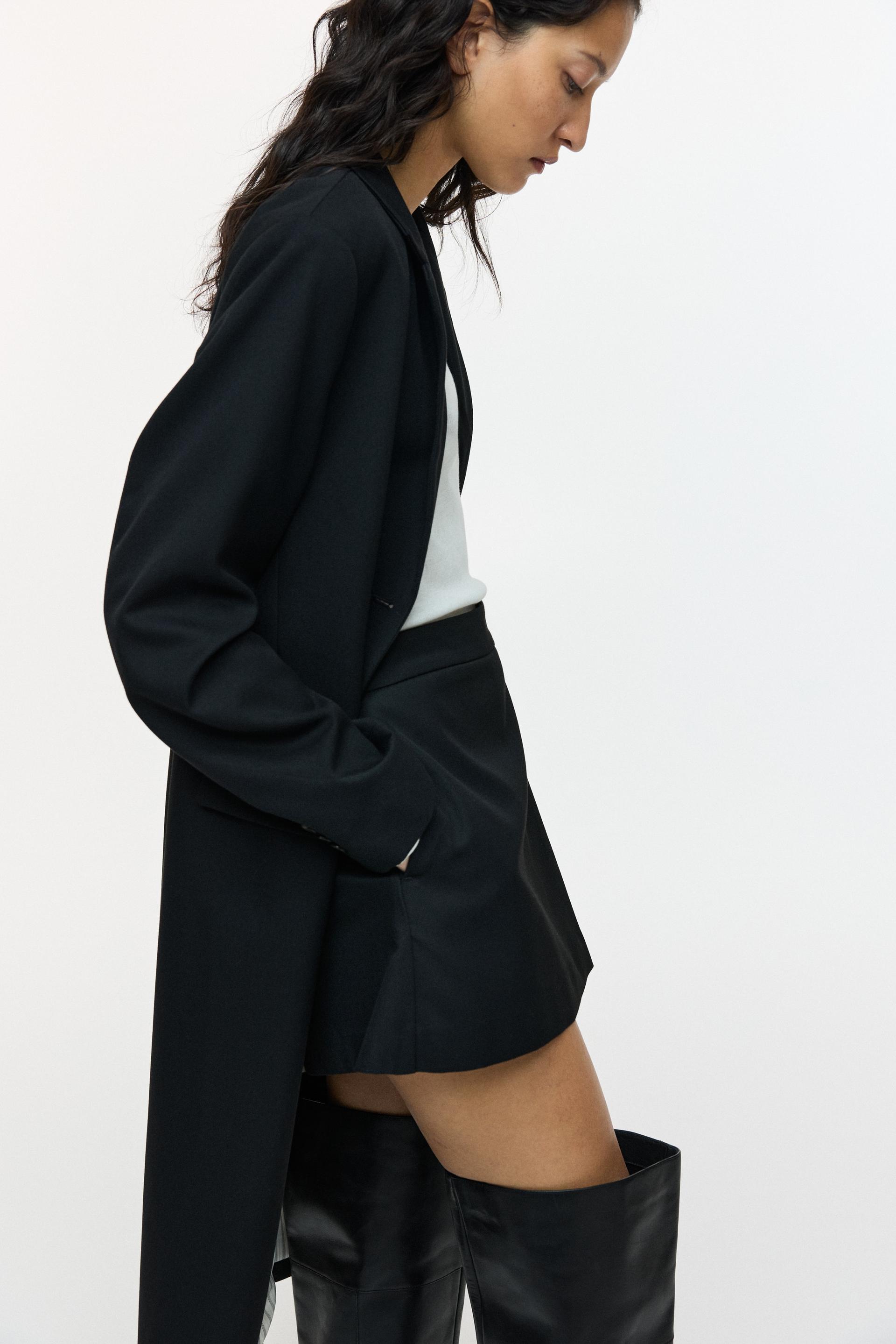 twill mini skort