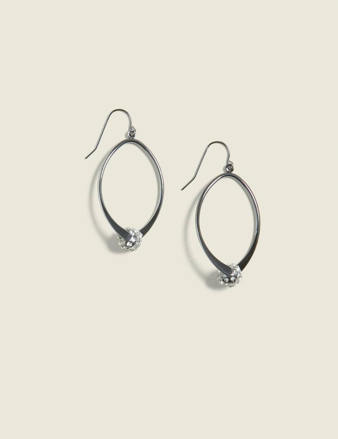 twisted fireball drop earrings