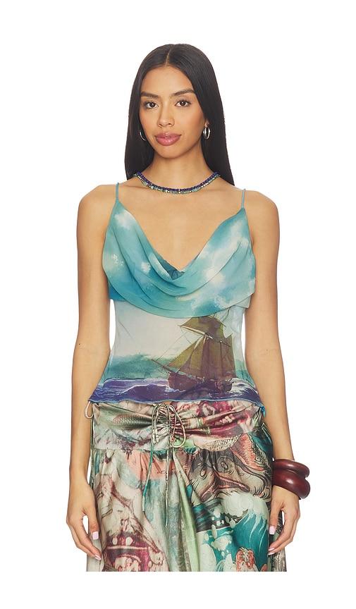 tyler mcgillivary delphi tank top in blue. - size m (also in s, xs)