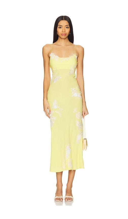 tyler mcgillivary eloise dress in yellow. - size s (also in xs)