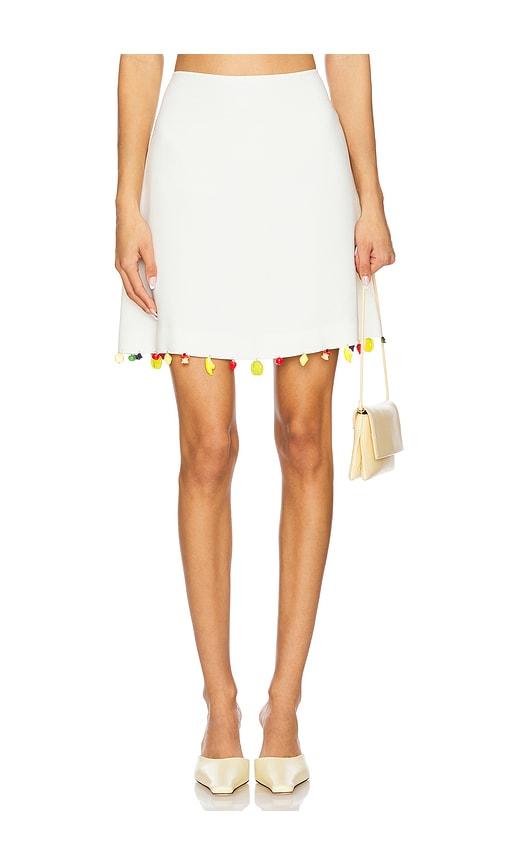 tyler mcgillivary mira skirt in white. - size m (also in xl/1x, xs)