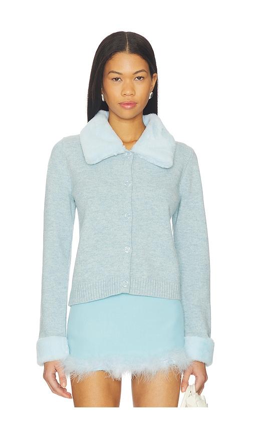 tyler mcgillivary petra cardigan in baby blue. - size m (also in s)