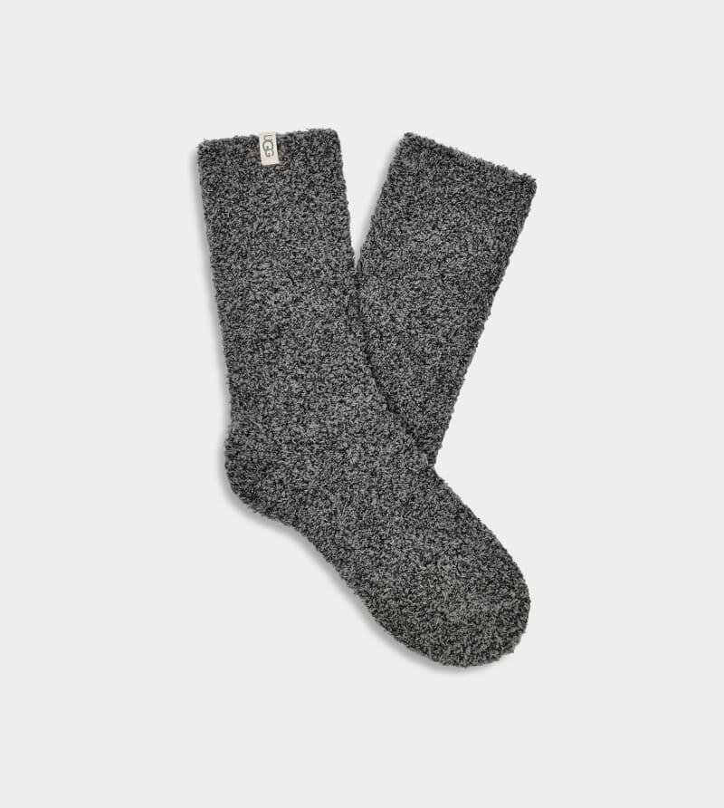 ugg® women's darcy cozy sock polyester blend/recycled materials in charcoal