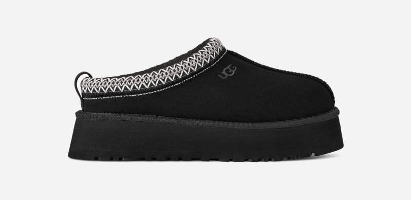 ugg® women's tazz ii sheepskin slippers in black, size 11