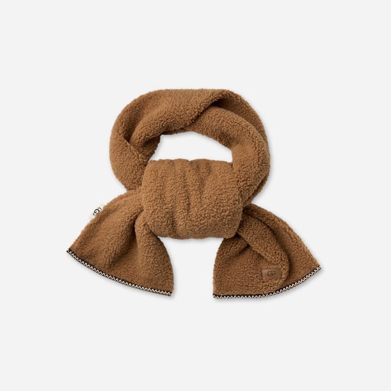 ugg® women's ugg®braid scarf in light chestnut