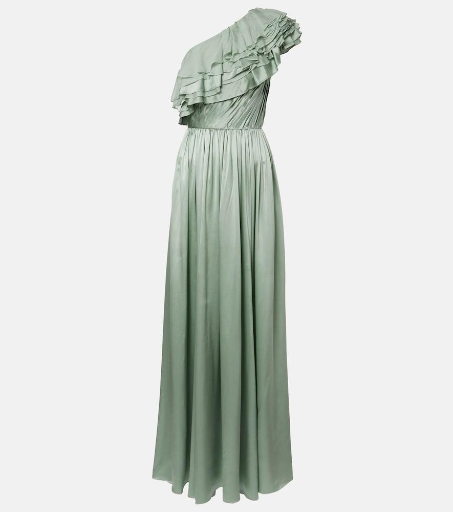 ulla johnson avalina ruffled silk maxi dress