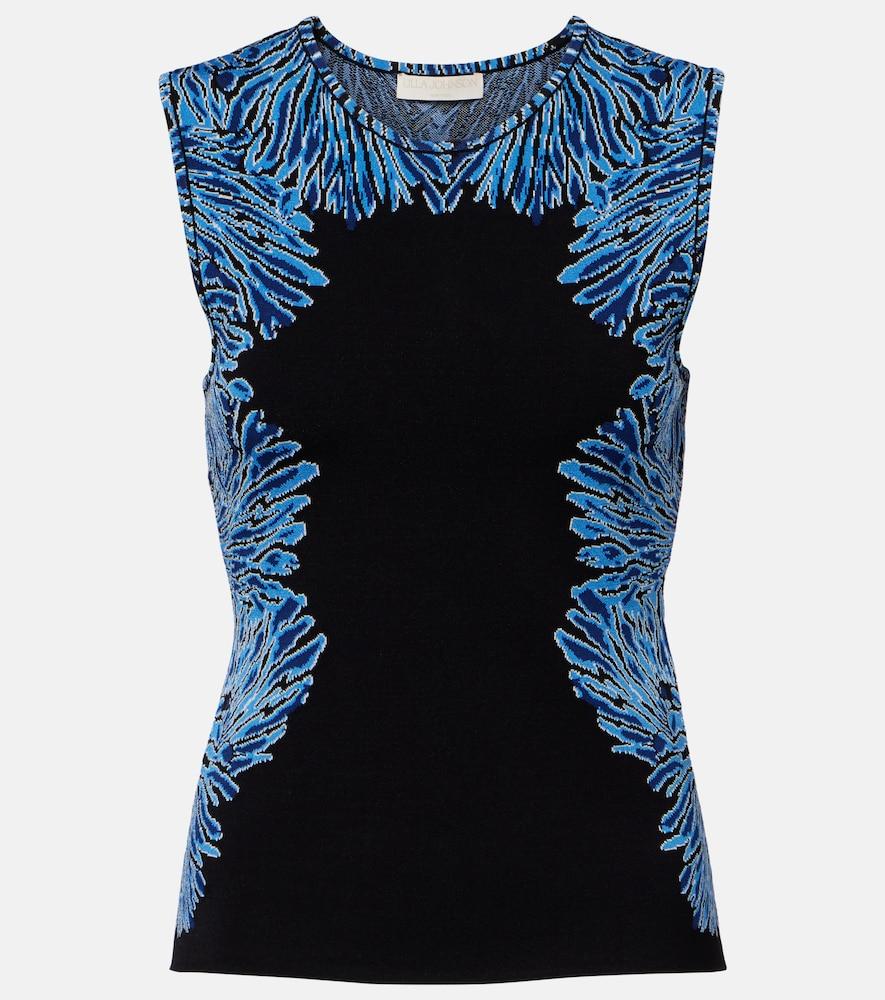 ulla johnson aylin knitted jacquard tank top