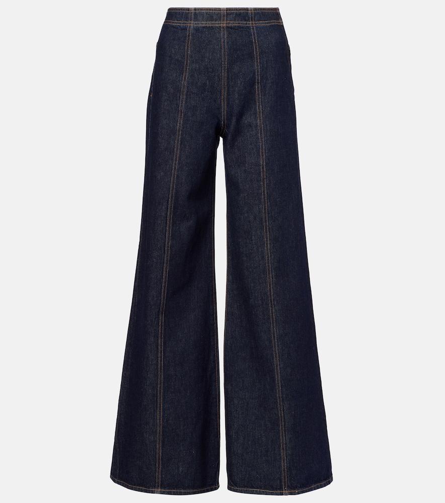 ulla johnson bianca high-rise wide-leg jeans