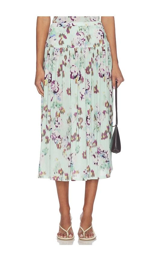 ulla johnson blanche jersey skirt in blue. - size l (also in s, xl, xs)
