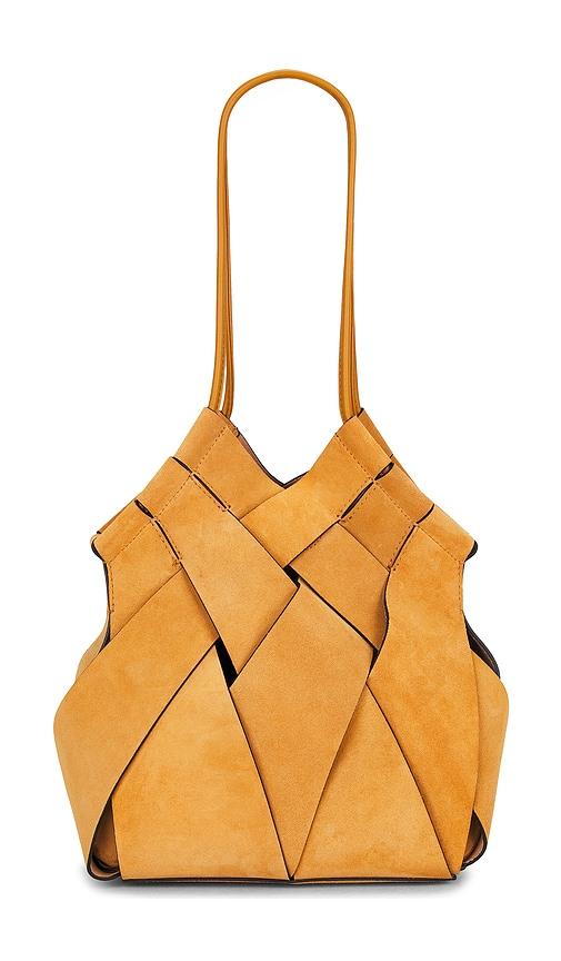 ulla johnson charlotte shoulder bag in tan.