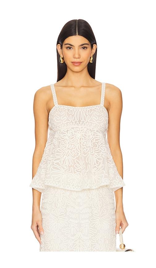 ulla johnson corinne top in ivory. - size 12 (also in 6)