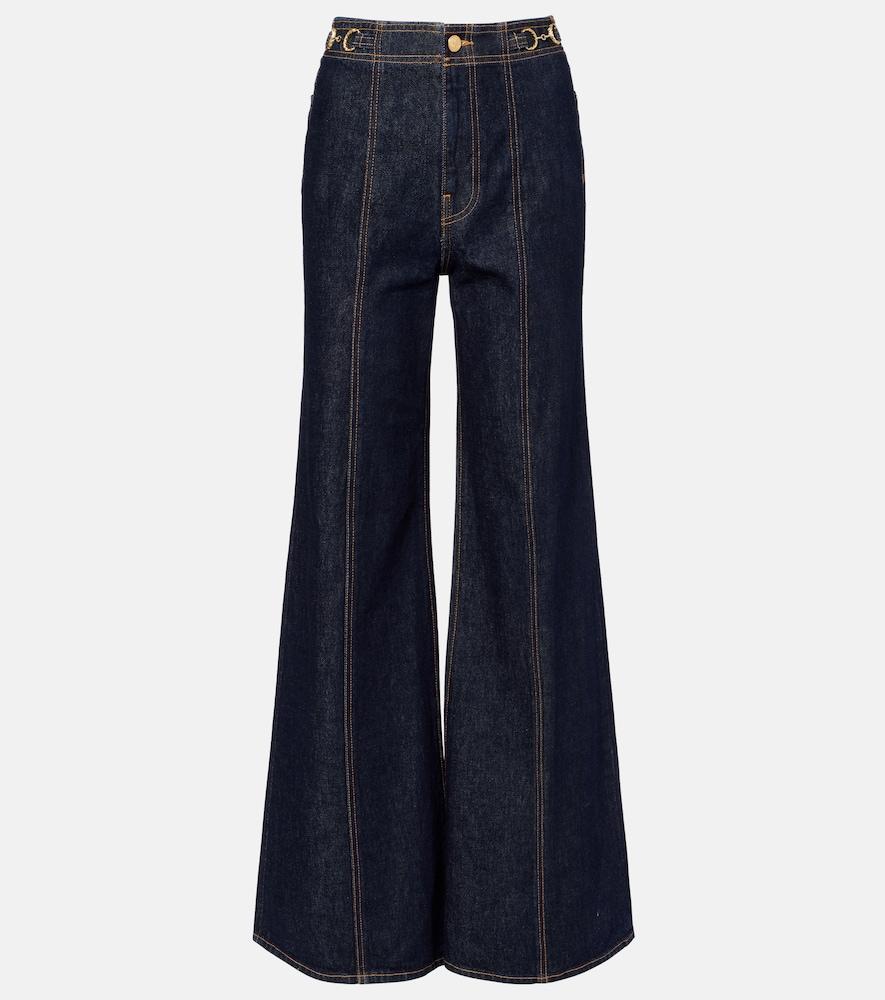ulla johnson delphine wide-leg jeans