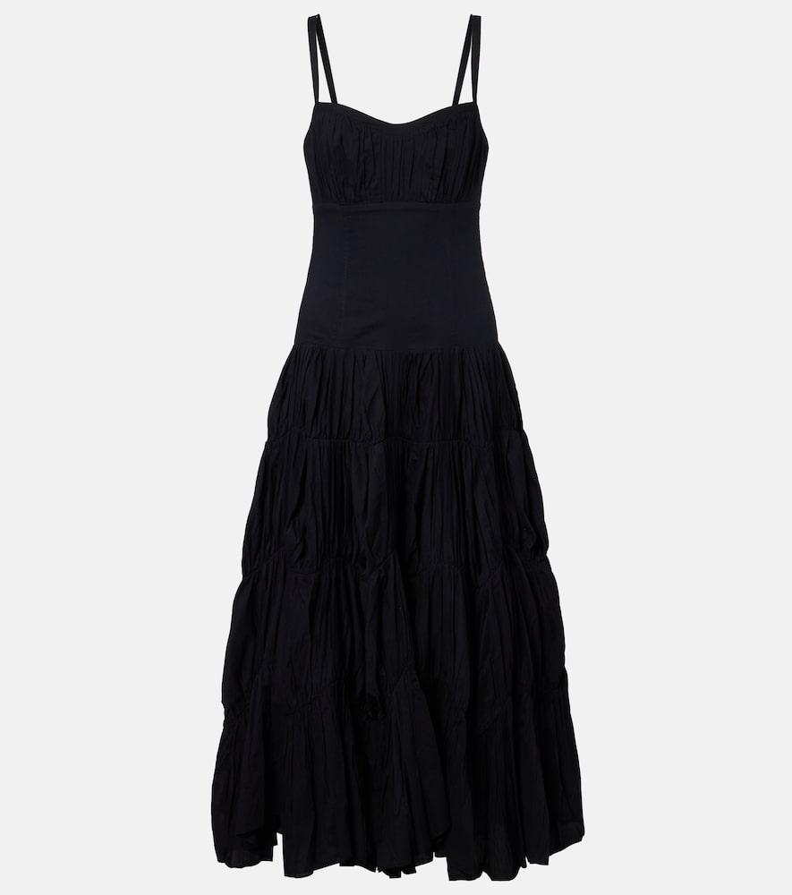 ulla johnson emmalina cotton voile midi dress