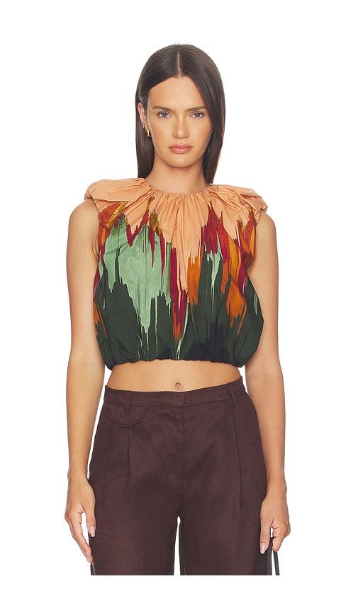 ulla johnson gracie sleeveless cotton top in multi. - size 10 (also in 12, 4)