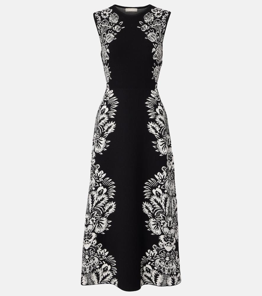 ulla johnson liana jacquard midi dress