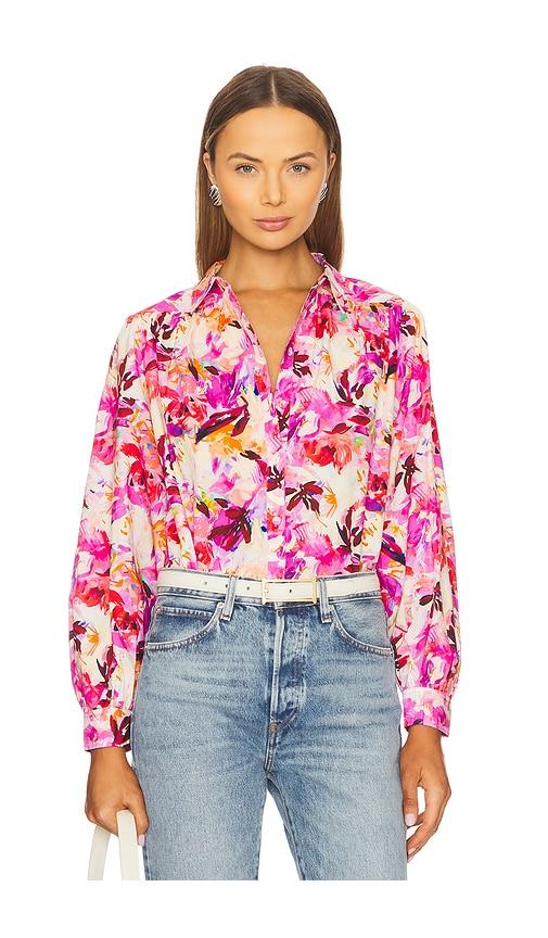 ulla johnson tahlia blouse in fuchsia. - size 12 (also in 6)