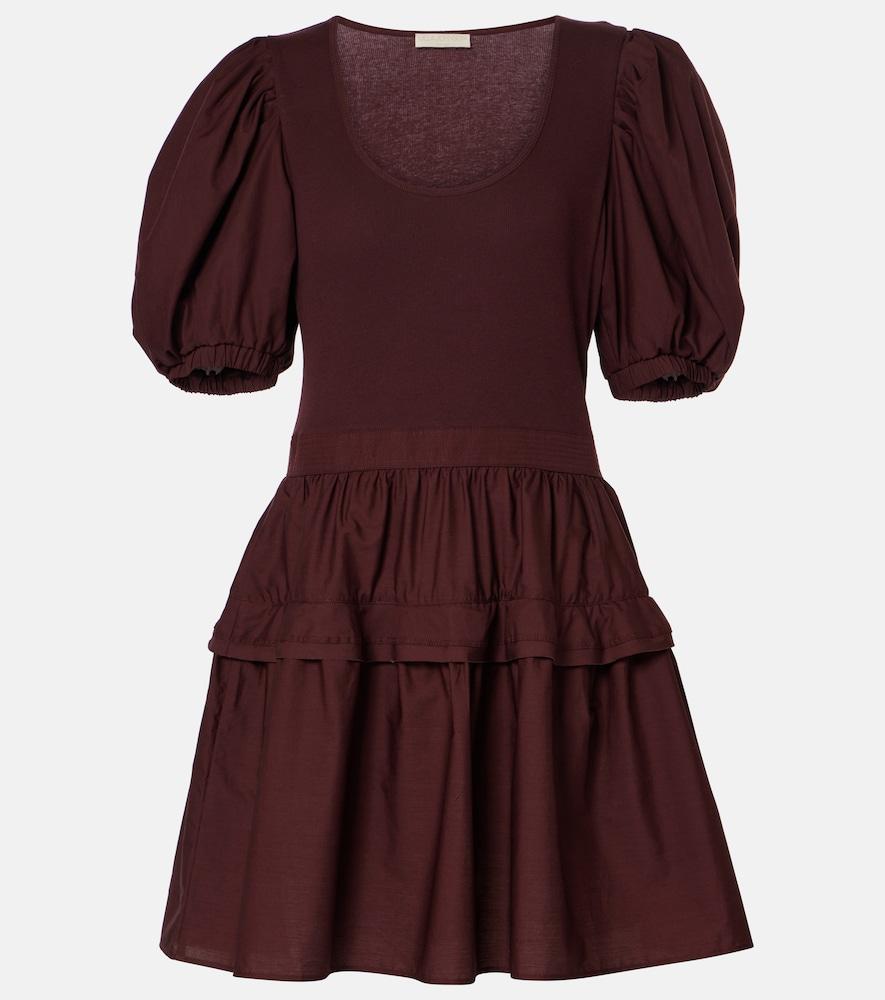 ulla johnson tilda cotton-blend minidress