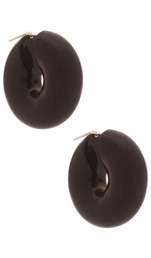 uncommon matters stratus hoop earrings in chocolate.