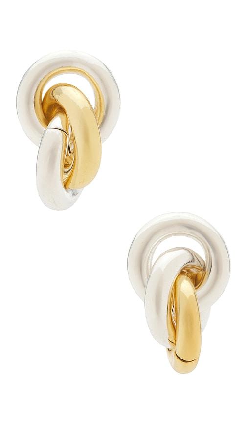 uncommon matters tendril earrings in metallic silver,metallic gold.