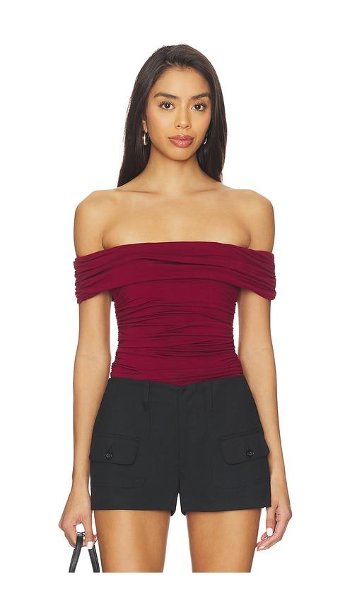 undress code buttercup bodysuit in burgundy. - size s (also in xl, xs)