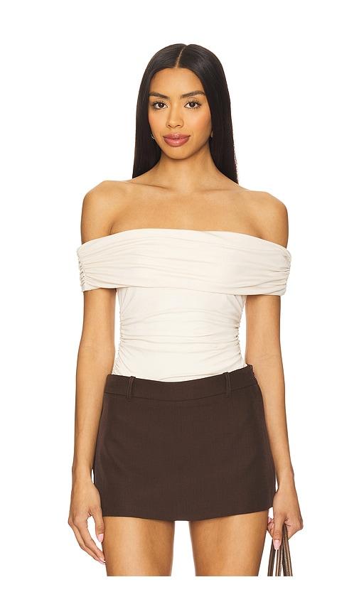 undress code buttercup bodysuit in cream. - size l (also in xl, xs)