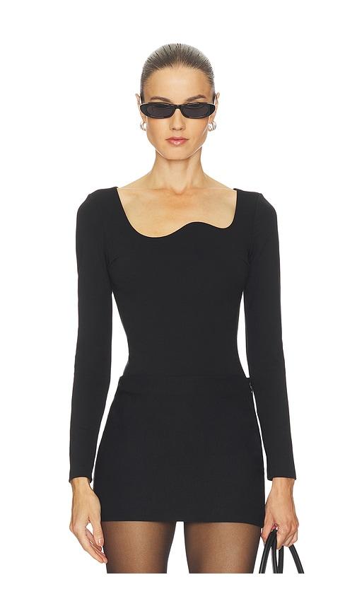 undress code mademoiselle bodysuit in black. - size xl (also in xs)