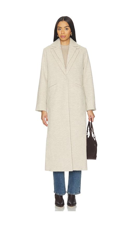 unreal fur malta coat in cream. - size m (also in xs)