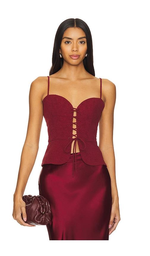 usisi sister josie top in red. - size l (also in xl)