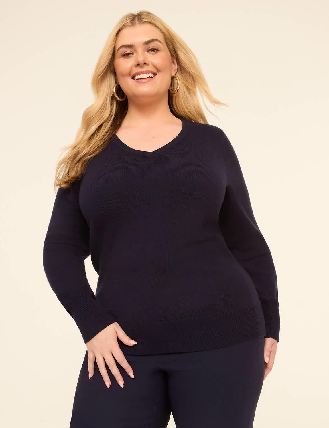 v-neck pullover sweater