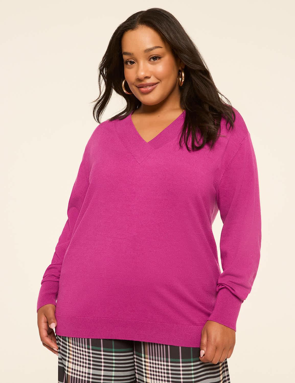 v-neck pullover sweater