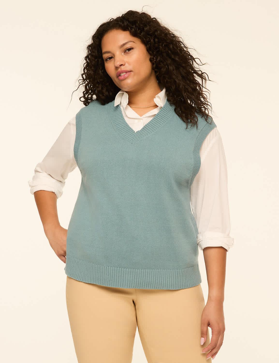 v-neck sweater vest