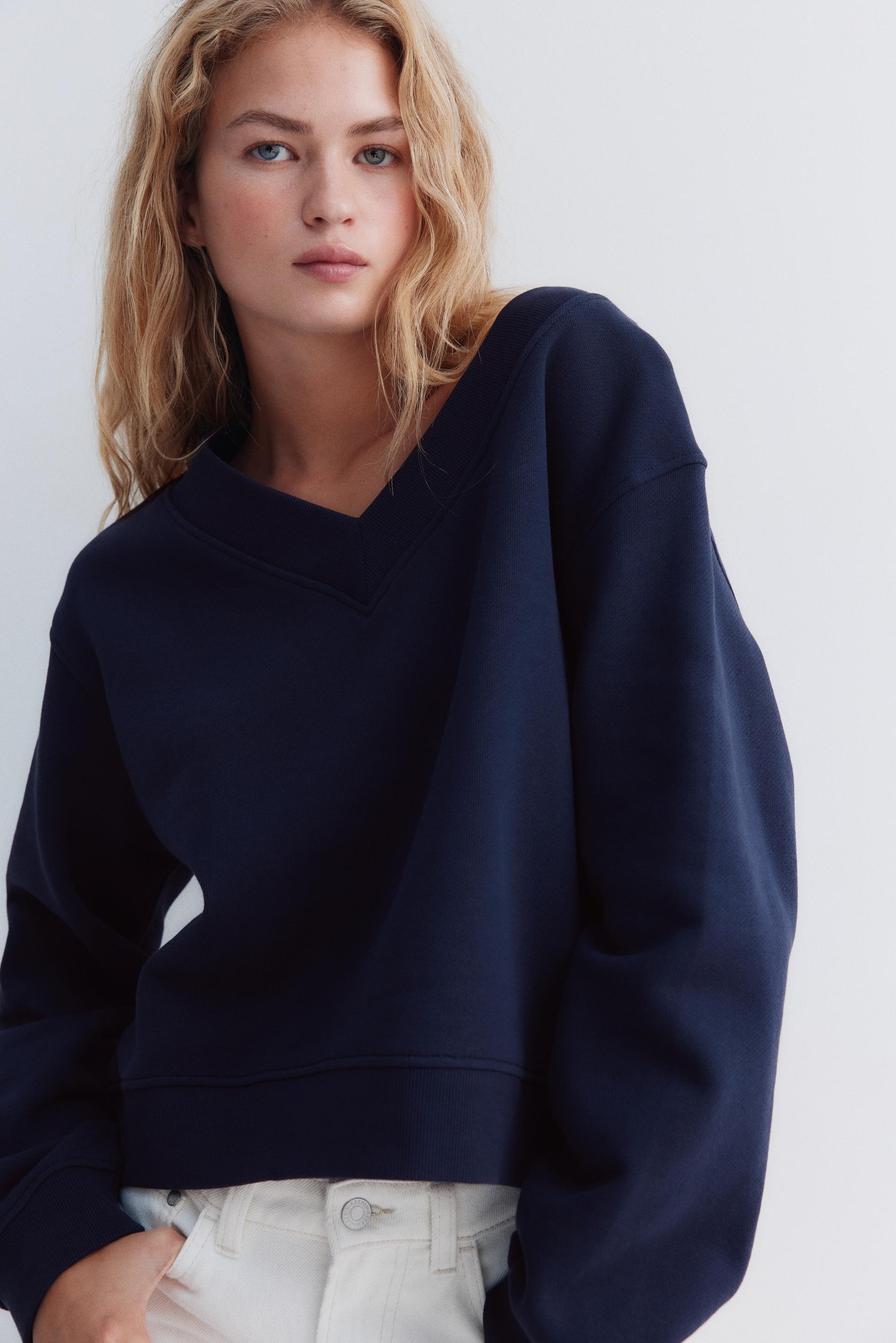 v-neck sweatshirt