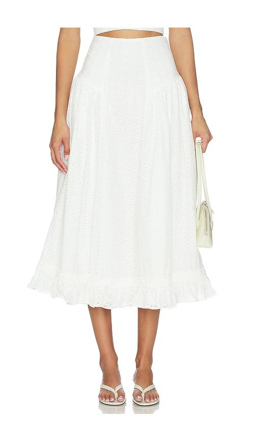 v. chapman ashton skirt in white. - size 0 (also in 4, 2, 6, 8, 10)