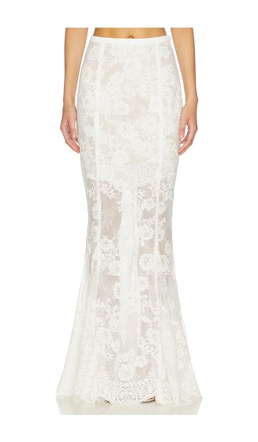 v. chapman athena skirt in white. - size 10 (also in 12)