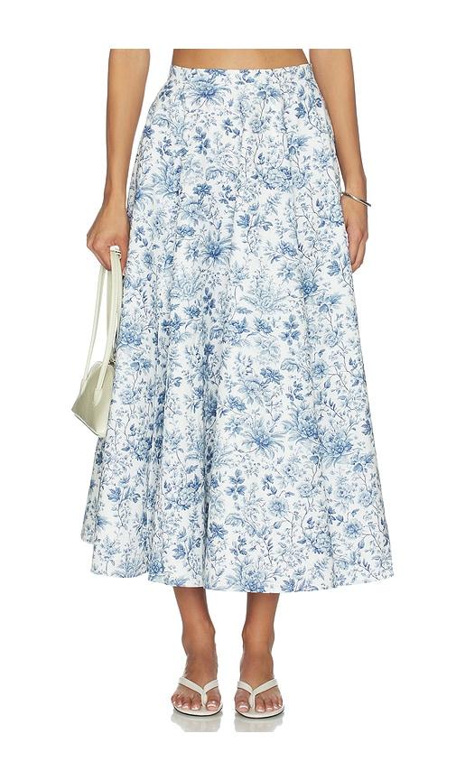 v. chapman carrie skirt in blue. - size 2 (also in 4, 6, 8)