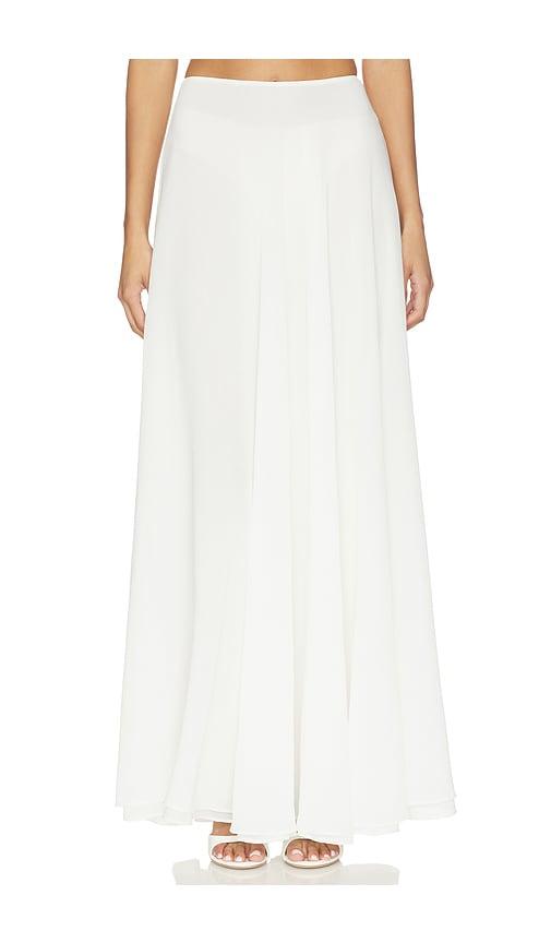v. chapman carter maxi skirt in white. - size 0 (also in 4, 2, 6, 8, 10)