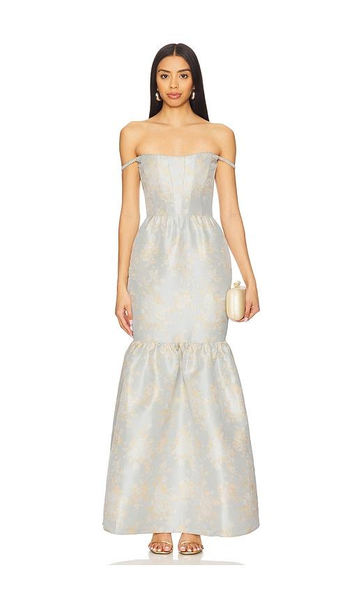 v. chapman cherie gown in baby blue. - size 10 (also in 2, 6, 12)