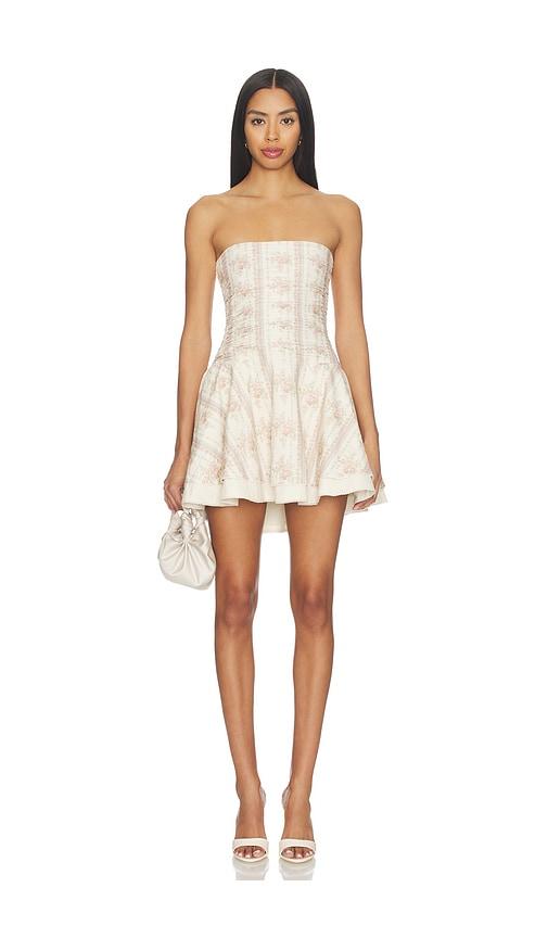 v. chapman ellerie mini dress in cream. - size 10 (also in 2, 4, 6, 8)