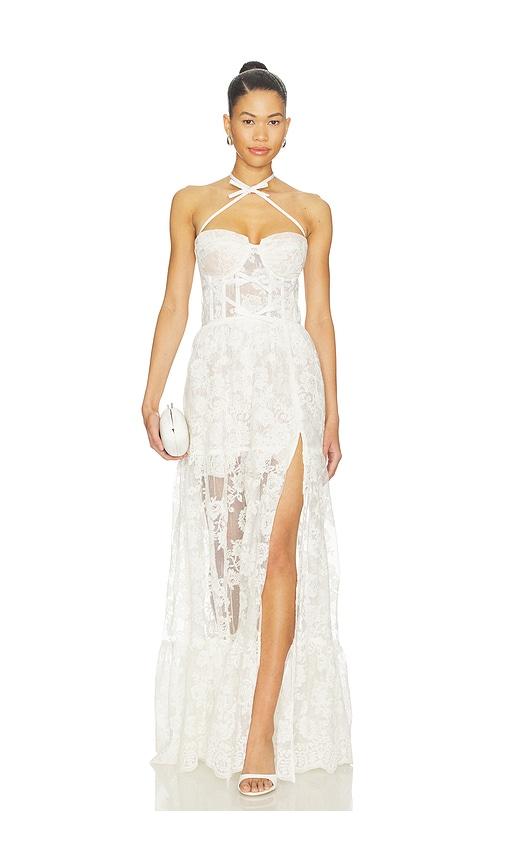 v. chapman eloise maxi dress in white. - size 4 (also in 6)