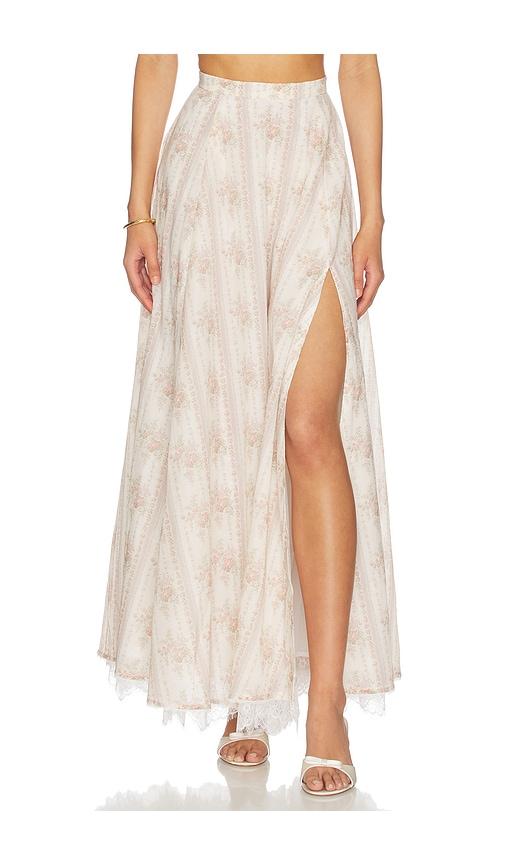 v. chapman enzo maxi skirt in beige. - size 10 (also in 4, 2, 8)